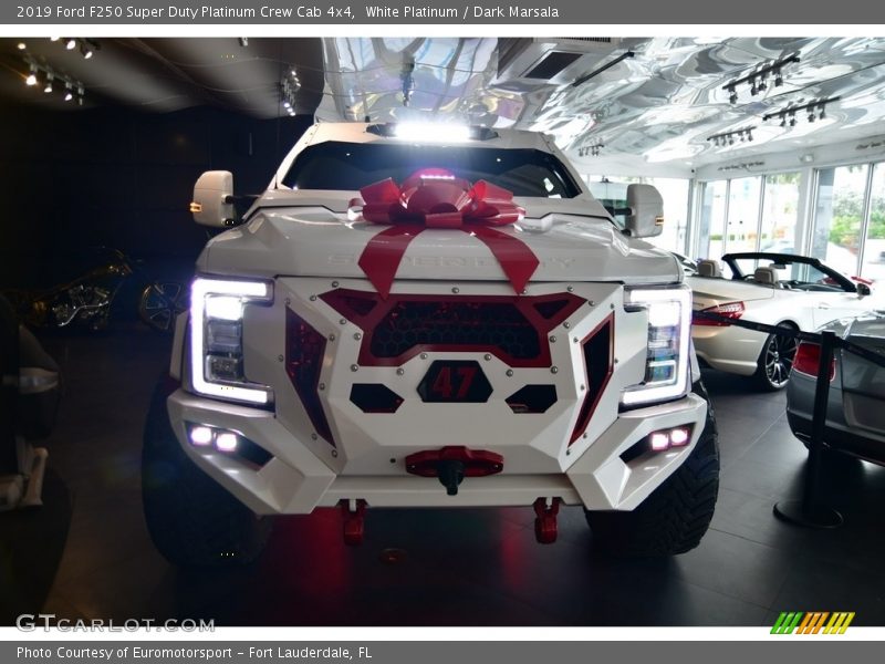 White Platinum / Dark Marsala 2019 Ford F250 Super Duty Platinum Crew Cab 4x4