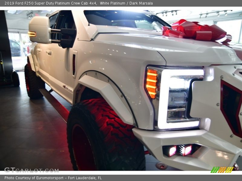 White Platinum / Dark Marsala 2019 Ford F250 Super Duty Platinum Crew Cab 4x4