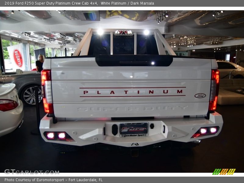 White Platinum / Dark Marsala 2019 Ford F250 Super Duty Platinum Crew Cab 4x4
