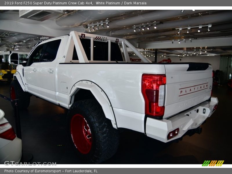 White Platinum / Dark Marsala 2019 Ford F250 Super Duty Platinum Crew Cab 4x4