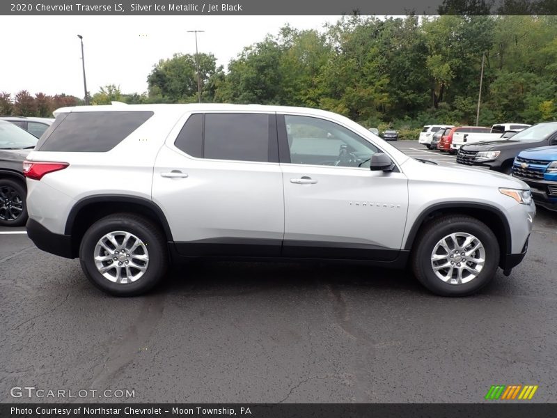 Silver Ice Metallic / Jet Black 2020 Chevrolet Traverse LS