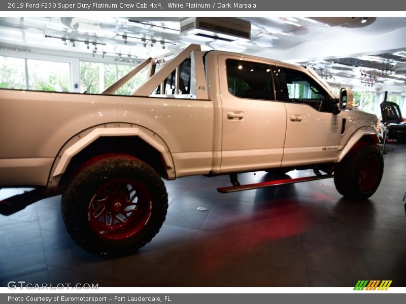 White Platinum / Dark Marsala 2019 Ford F250 Super Duty Platinum Crew Cab 4x4