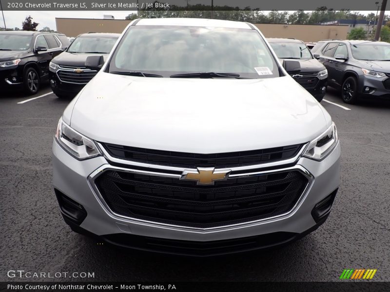 Silver Ice Metallic / Jet Black 2020 Chevrolet Traverse LS