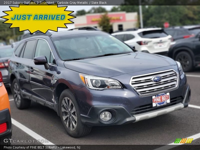 Carbide Gray Metallic / Slate Black 2017 Subaru Outback 2.5i Limited