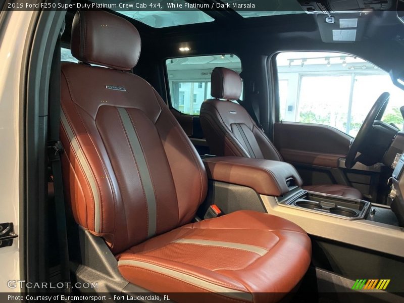 White Platinum / Dark Marsala 2019 Ford F250 Super Duty Platinum Crew Cab 4x4