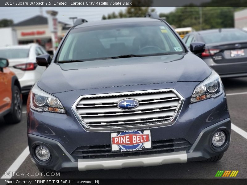 Carbide Gray Metallic / Slate Black 2017 Subaru Outback 2.5i Limited