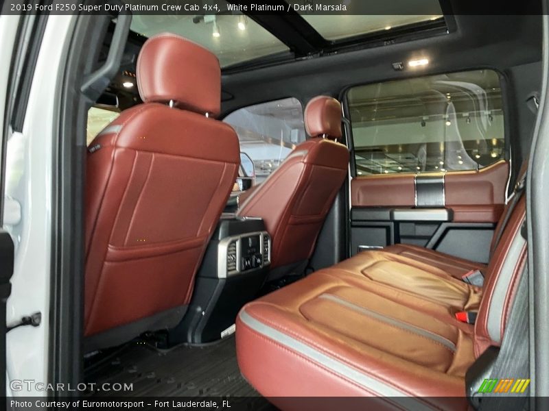 White Platinum / Dark Marsala 2019 Ford F250 Super Duty Platinum Crew Cab 4x4