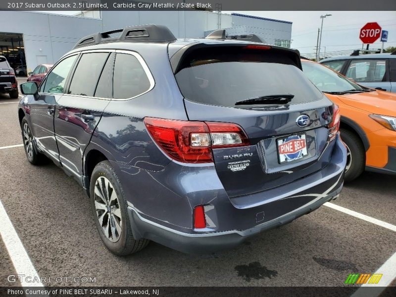 Carbide Gray Metallic / Slate Black 2017 Subaru Outback 2.5i Limited