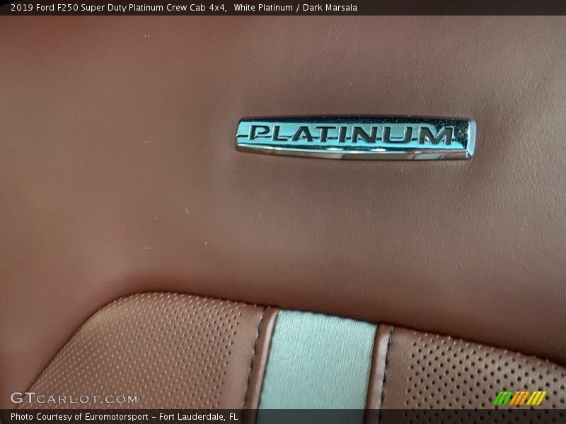 White Platinum / Dark Marsala 2019 Ford F250 Super Duty Platinum Crew Cab 4x4