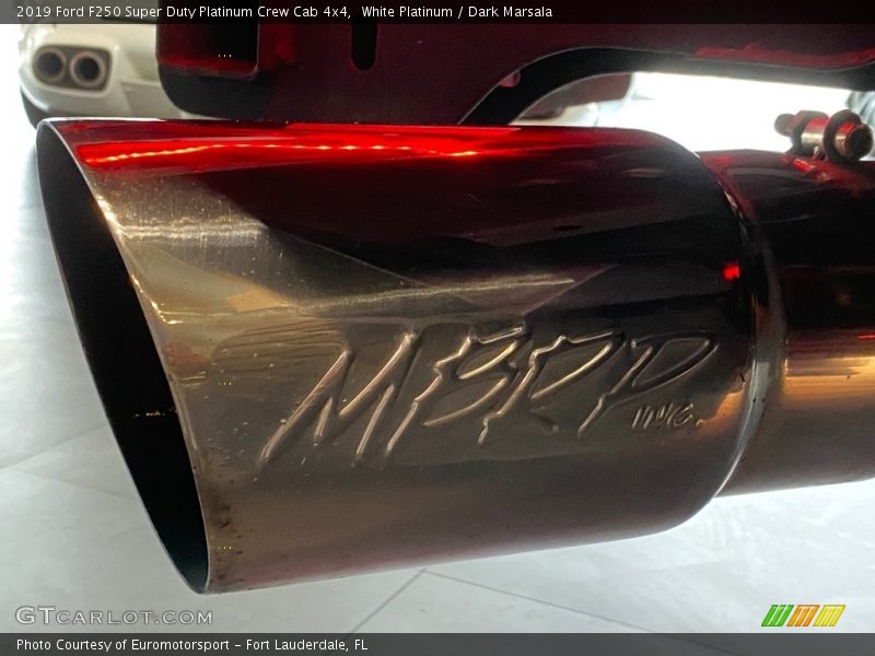 White Platinum / Dark Marsala 2019 Ford F250 Super Duty Platinum Crew Cab 4x4