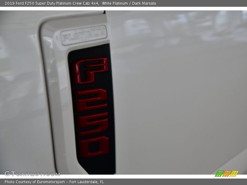 White Platinum / Dark Marsala 2019 Ford F250 Super Duty Platinum Crew Cab 4x4