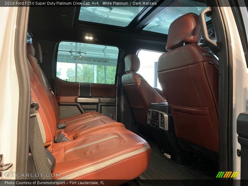 White Platinum / Dark Marsala 2019 Ford F250 Super Duty Platinum Crew Cab 4x4