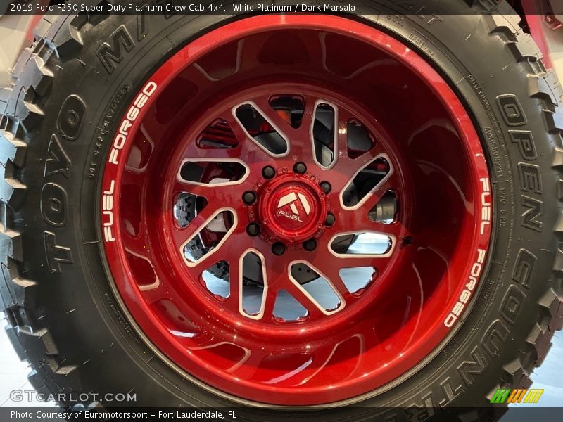 White Platinum / Dark Marsala 2019 Ford F250 Super Duty Platinum Crew Cab 4x4