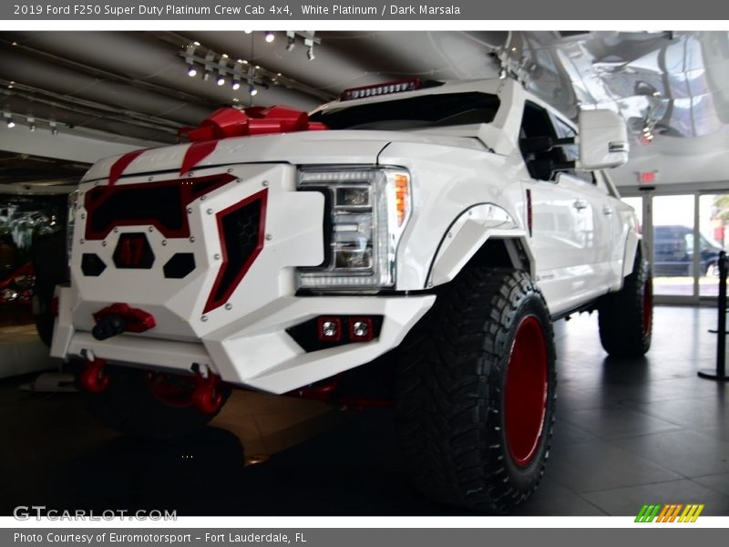 White Platinum / Dark Marsala 2019 Ford F250 Super Duty Platinum Crew Cab 4x4