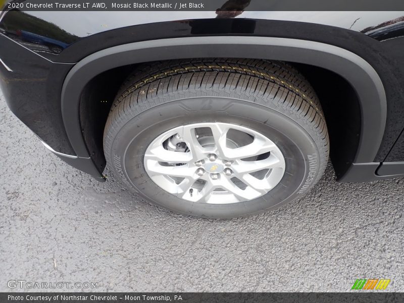 Mosaic Black Metallic / Jet Black 2020 Chevrolet Traverse LT AWD