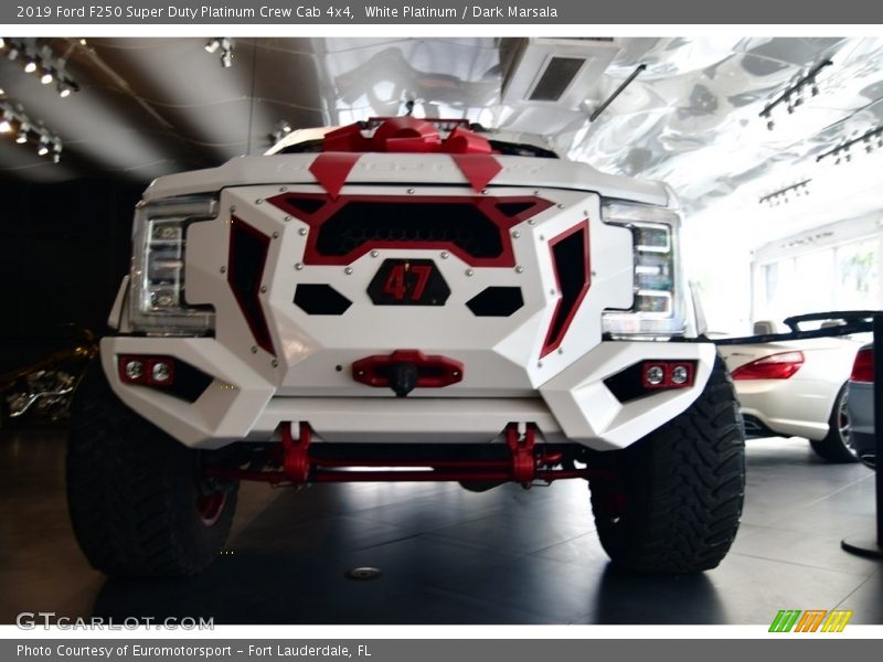 White Platinum / Dark Marsala 2019 Ford F250 Super Duty Platinum Crew Cab 4x4
