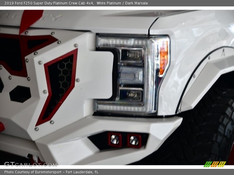 White Platinum / Dark Marsala 2019 Ford F250 Super Duty Platinum Crew Cab 4x4