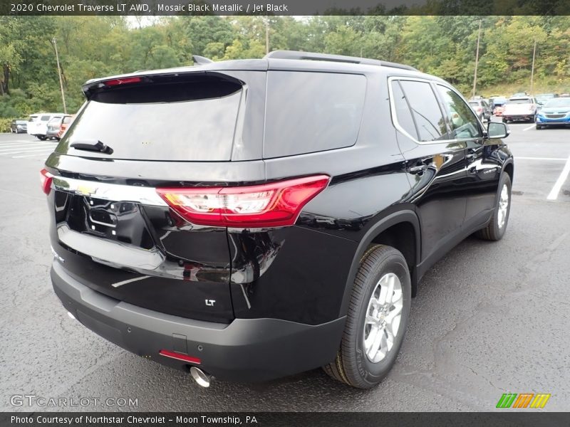 Mosaic Black Metallic / Jet Black 2020 Chevrolet Traverse LT AWD