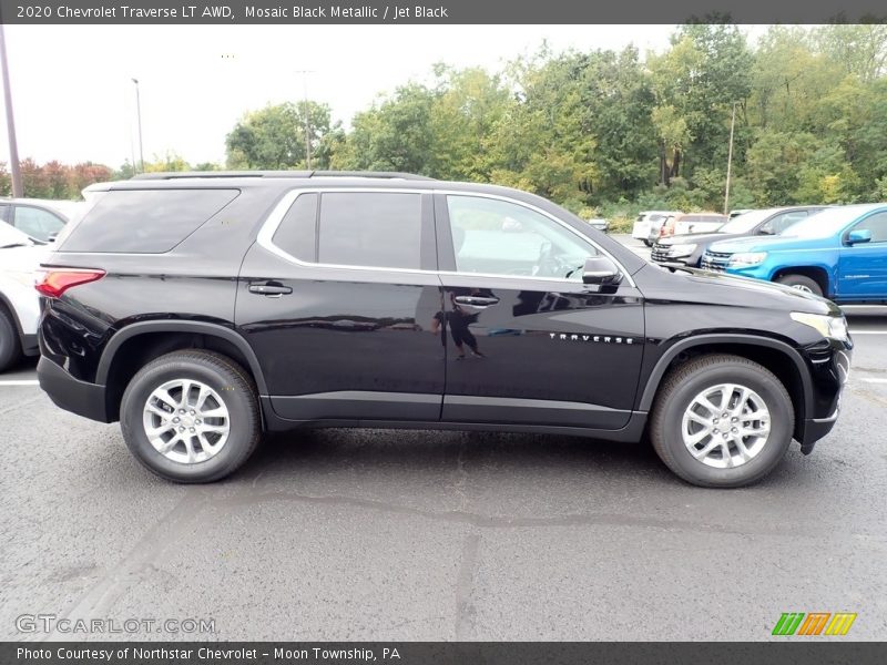 Mosaic Black Metallic / Jet Black 2020 Chevrolet Traverse LT AWD