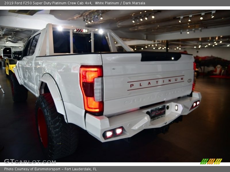 White Platinum / Dark Marsala 2019 Ford F250 Super Duty Platinum Crew Cab 4x4