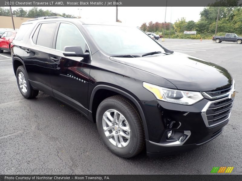 Mosaic Black Metallic / Jet Black 2020 Chevrolet Traverse LT AWD