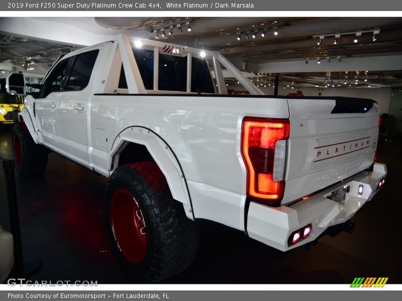 White Platinum / Dark Marsala 2019 Ford F250 Super Duty Platinum Crew Cab 4x4