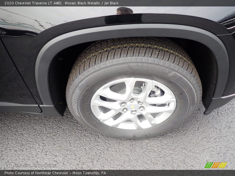 Mosaic Black Metallic / Jet Black 2020 Chevrolet Traverse LT AWD
