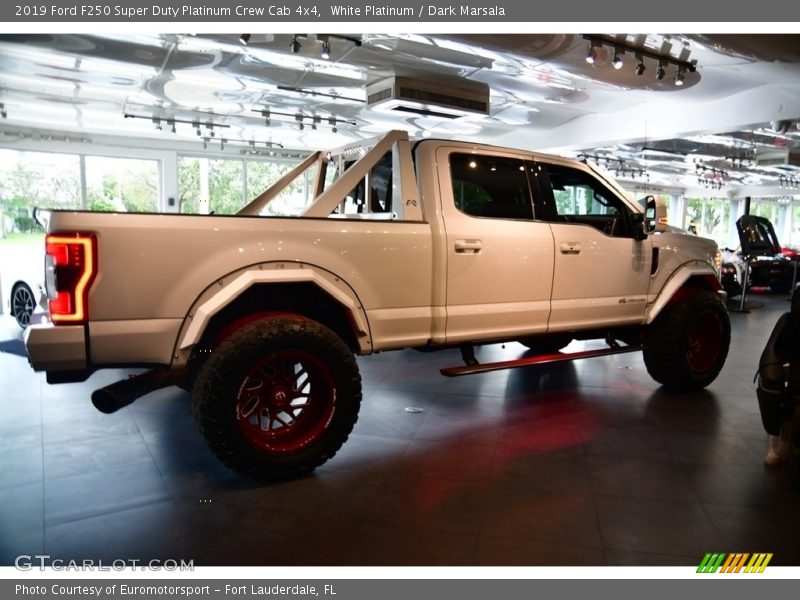 White Platinum / Dark Marsala 2019 Ford F250 Super Duty Platinum Crew Cab 4x4