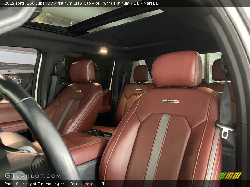 White Platinum / Dark Marsala 2019 Ford F250 Super Duty Platinum Crew Cab 4x4
