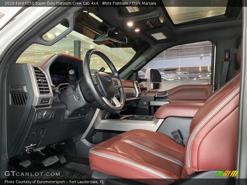 White Platinum / Dark Marsala 2019 Ford F250 Super Duty Platinum Crew Cab 4x4