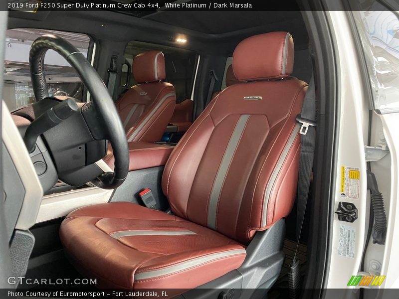 White Platinum / Dark Marsala 2019 Ford F250 Super Duty Platinum Crew Cab 4x4