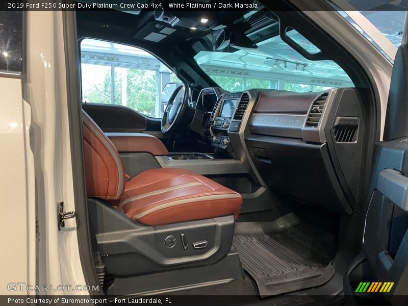 White Platinum / Dark Marsala 2019 Ford F250 Super Duty Platinum Crew Cab 4x4