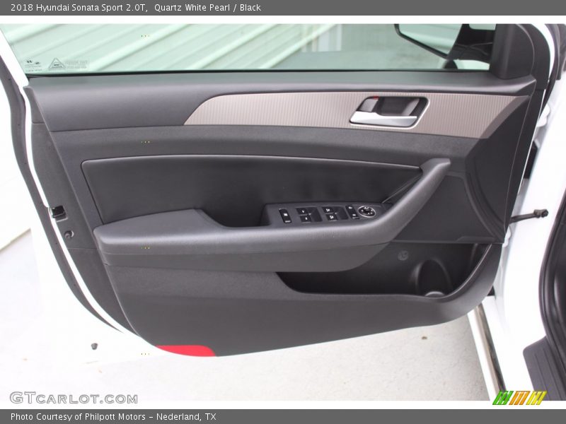 Quartz White Pearl / Black 2018 Hyundai Sonata Sport 2.0T