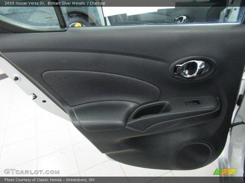 Brilliant Silver Metallic / Charcoal 2019 Nissan Versa SV