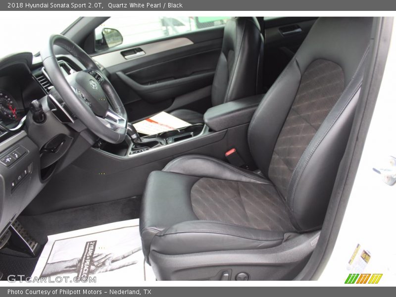 Quartz White Pearl / Black 2018 Hyundai Sonata Sport 2.0T