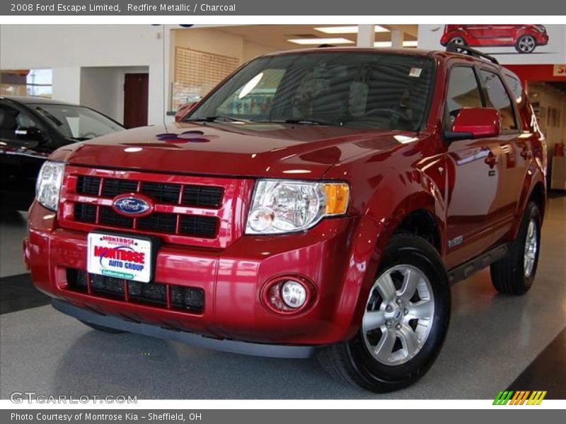 Redfire Metallic / Charcoal 2008 Ford Escape Limited