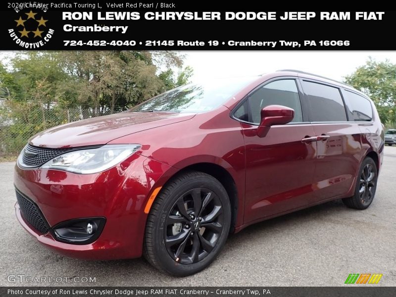 Velvet Red Pearl / Black 2020 Chrysler Pacifica Touring L