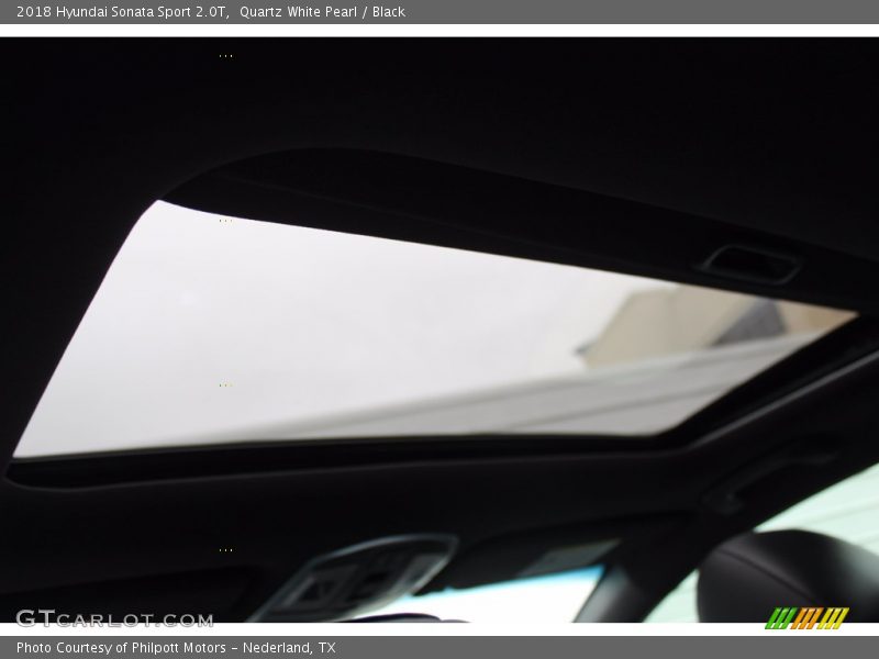 Quartz White Pearl / Black 2018 Hyundai Sonata Sport 2.0T