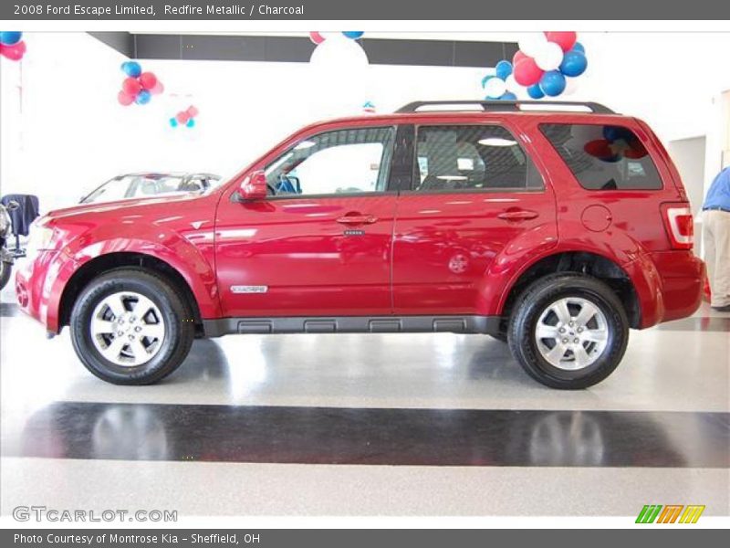 Redfire Metallic / Charcoal 2008 Ford Escape Limited