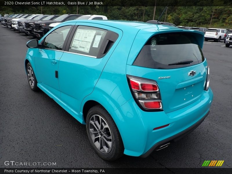 Oasis Blue / Jet Black 2020 Chevrolet Sonic LT Hatchback
