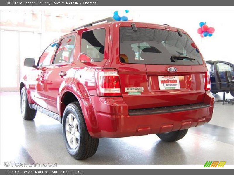 Redfire Metallic / Charcoal 2008 Ford Escape Limited