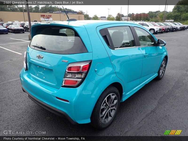 Oasis Blue / Jet Black 2020 Chevrolet Sonic LT Hatchback