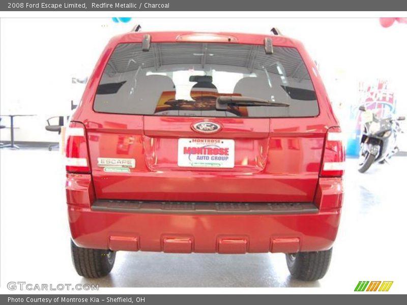 Redfire Metallic / Charcoal 2008 Ford Escape Limited