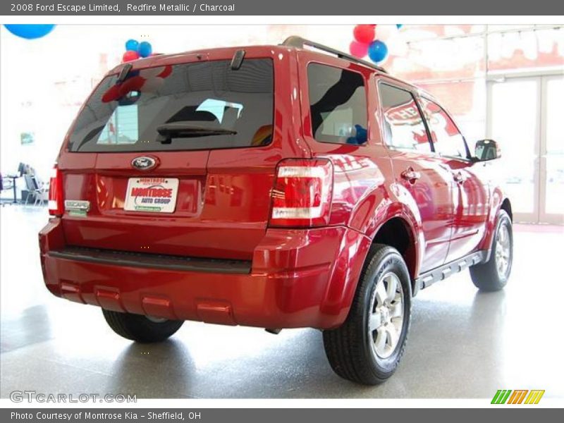 Redfire Metallic / Charcoal 2008 Ford Escape Limited