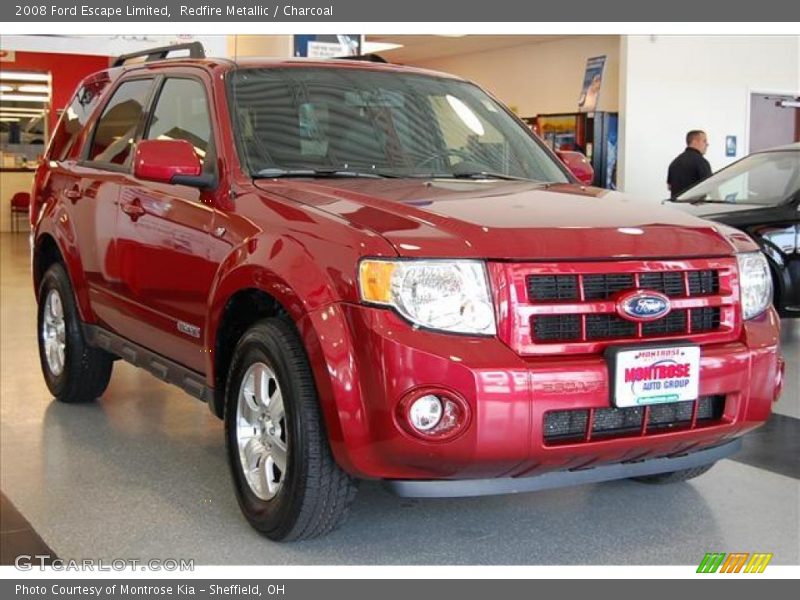 Redfire Metallic / Charcoal 2008 Ford Escape Limited