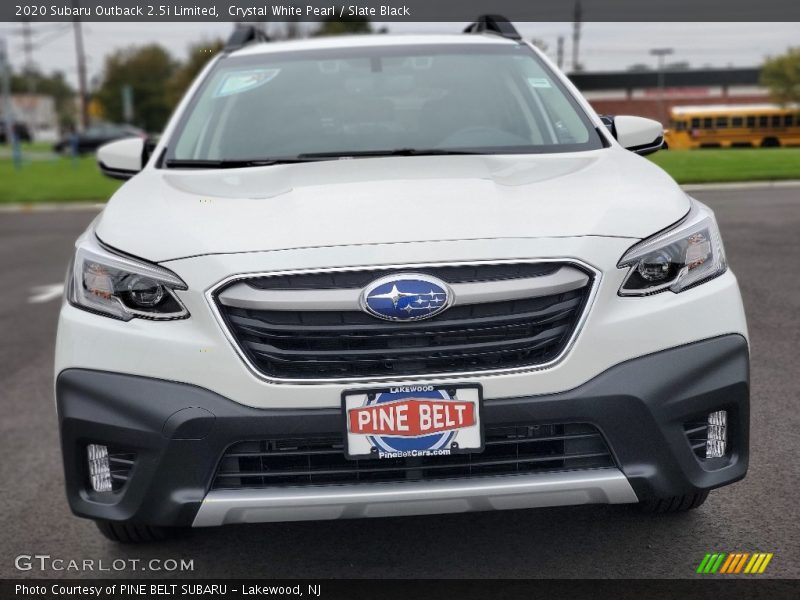 Crystal White Pearl / Slate Black 2020 Subaru Outback 2.5i Limited