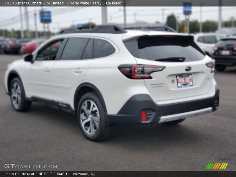 Crystal White Pearl / Slate Black 2020 Subaru Outback 2.5i Limited