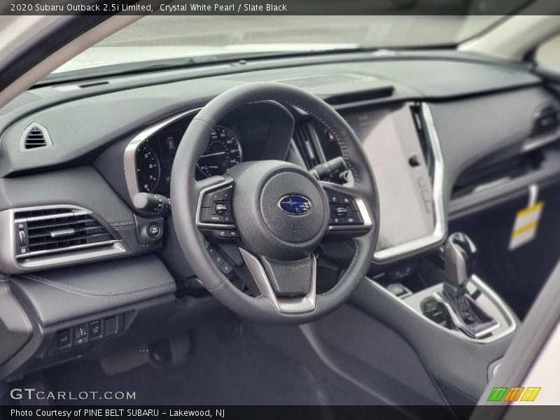Crystal White Pearl / Slate Black 2020 Subaru Outback 2.5i Limited