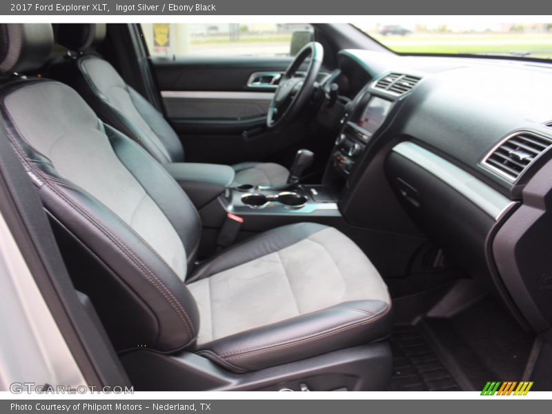 Ingot Silver / Ebony Black 2017 Ford Explorer XLT