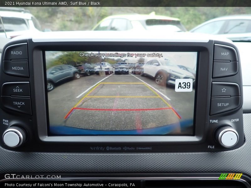 Surf Blue / Black 2021 Hyundai Kona Ultimate AWD